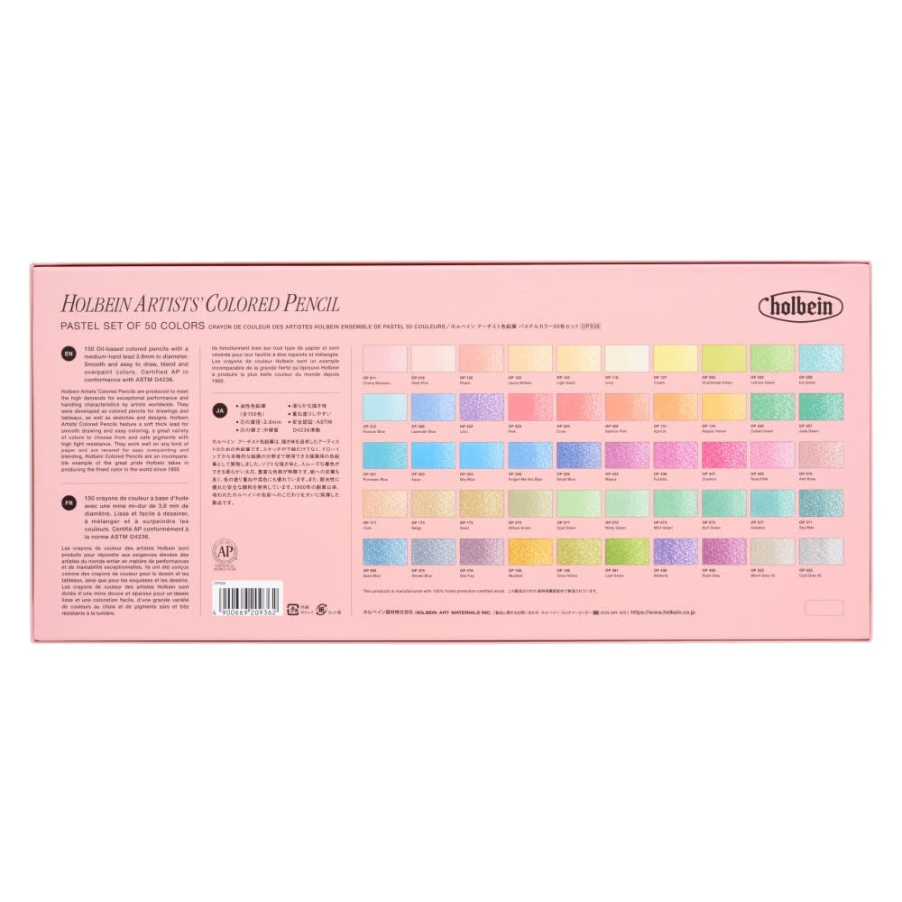 Amazon.com: Holbein Colored Pencil 36, 50 colors set Express