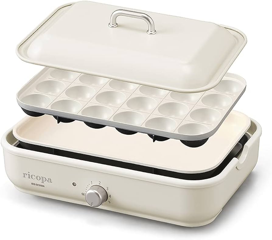 Amazon | アイリスオーヤマ コンパクトホットプレート ricopa 2way