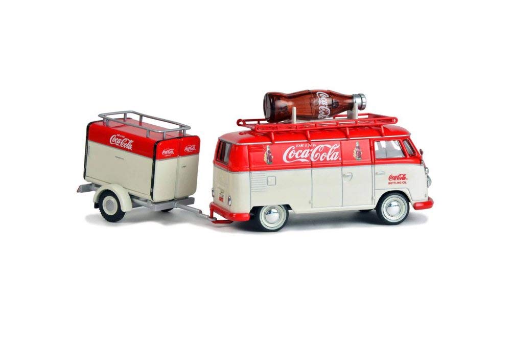 Amazon.com: 1960 Volkswagen T1 Kombi Van with Trailer, Coca-Cola