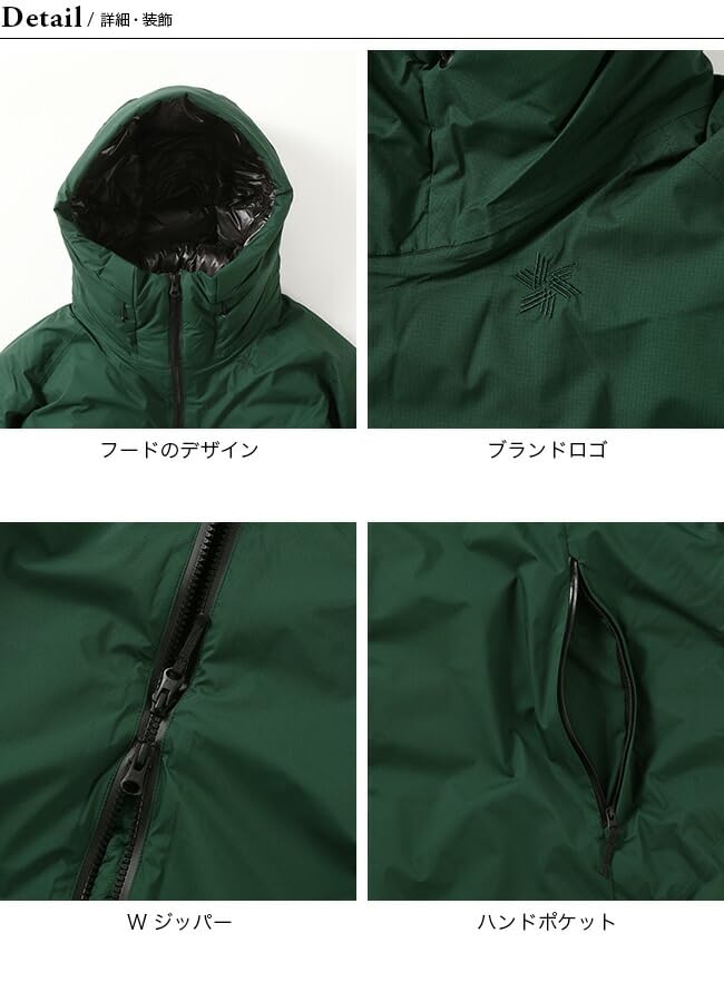 Goldwin フード付きアウターウェア 青緑 Goldwin フード付きアウター
