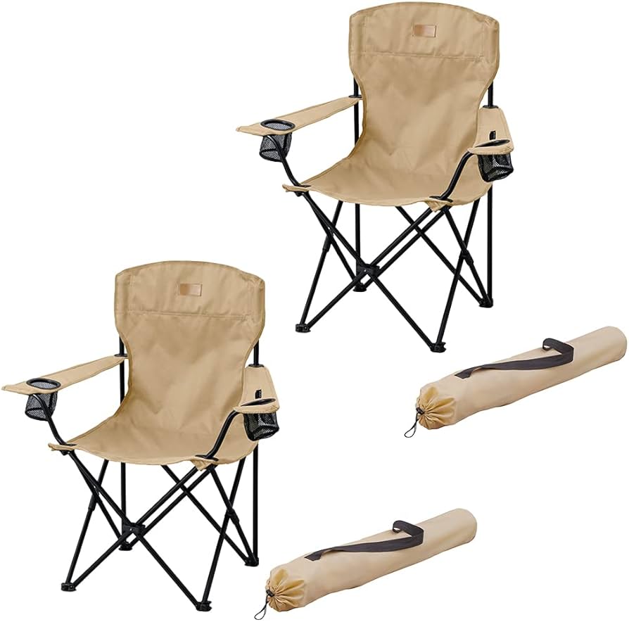 Amazon.co.jp: アイリスオーヤマ キャンプ用品 アウトドアチェア2脚