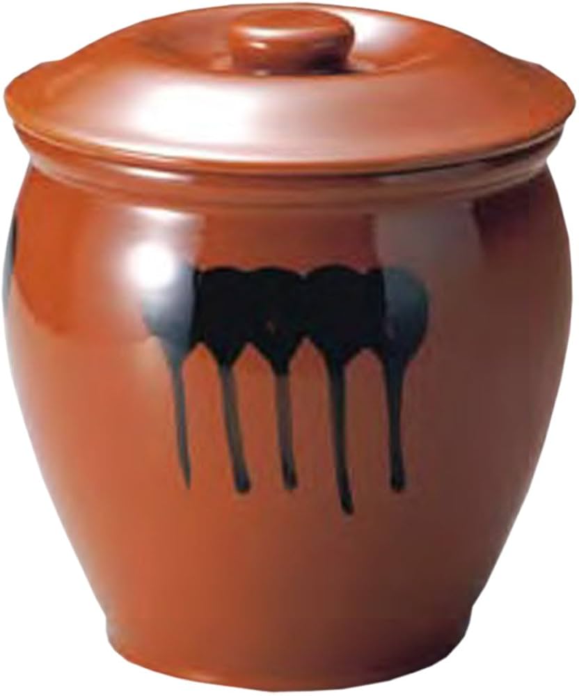 Amazon｜紅星窯 漬物容器 蓋付半胴瓶 10号 1.8L J-7｜漬物器・漬物保存
