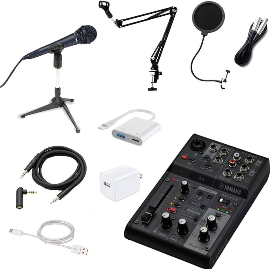 Amazon.co.jp: YAMAHA AG03MK2 ブラック iPhone14以前 Lightning接続