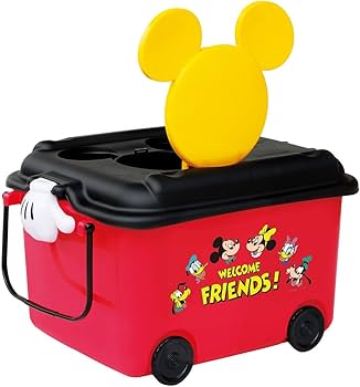 Amazon.co.jp: 錦化成 日本製 おもちゃ箱 ミッキーマウス R-ret レッド