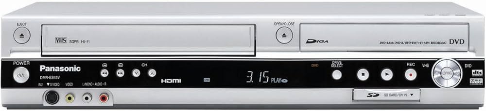 Amazon.com: Panasonic DMR-ES45VS DVD Recorder / VCR Combo with