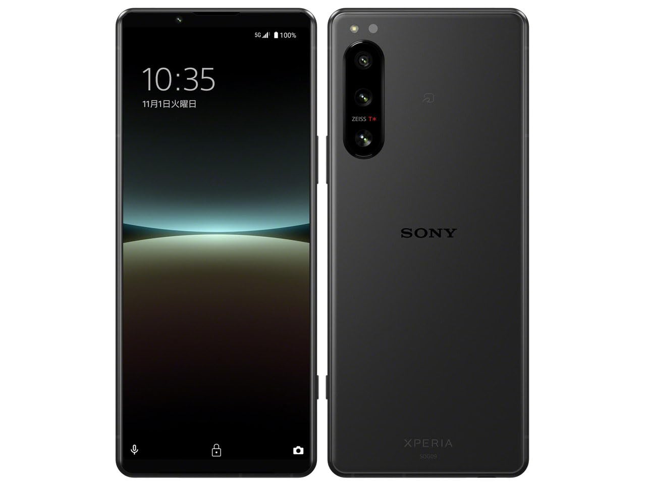 Amazon | Xperia 5 IV SOG09, 128GB, ブラック, ZEISS カメラ搭載 5G