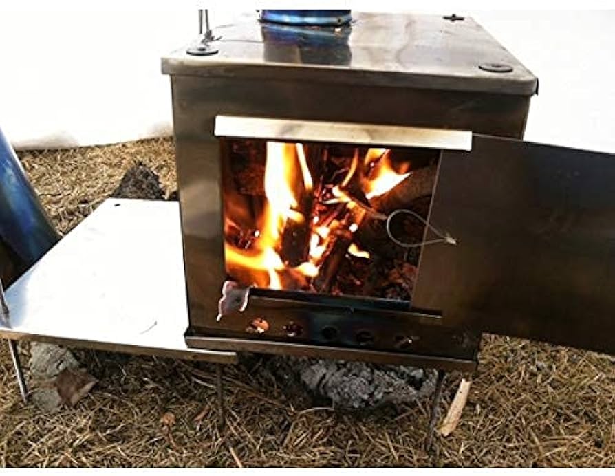 Amazon.co.jp: Seek Outside 薪ストーブ ポータブルチタンストーブ L