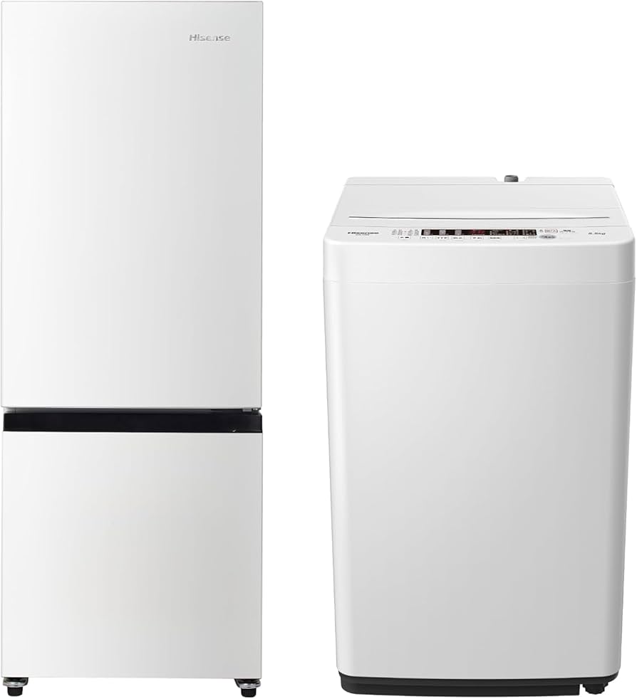 運搬取付無料！ホワイト✖︎ホワイト 冷蔵庫洗濯機2点セット