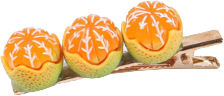 コレットマルーフ アクリルヘアピン オレンジ まとめ髪に colette