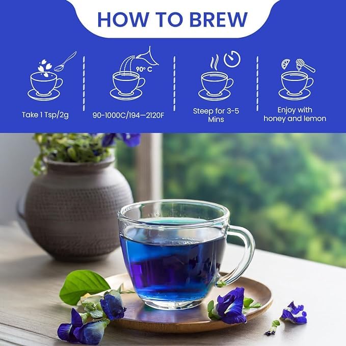 Amazon.com : BLUE TEA - Combo Pack - Butterfly Pea Flower Tea