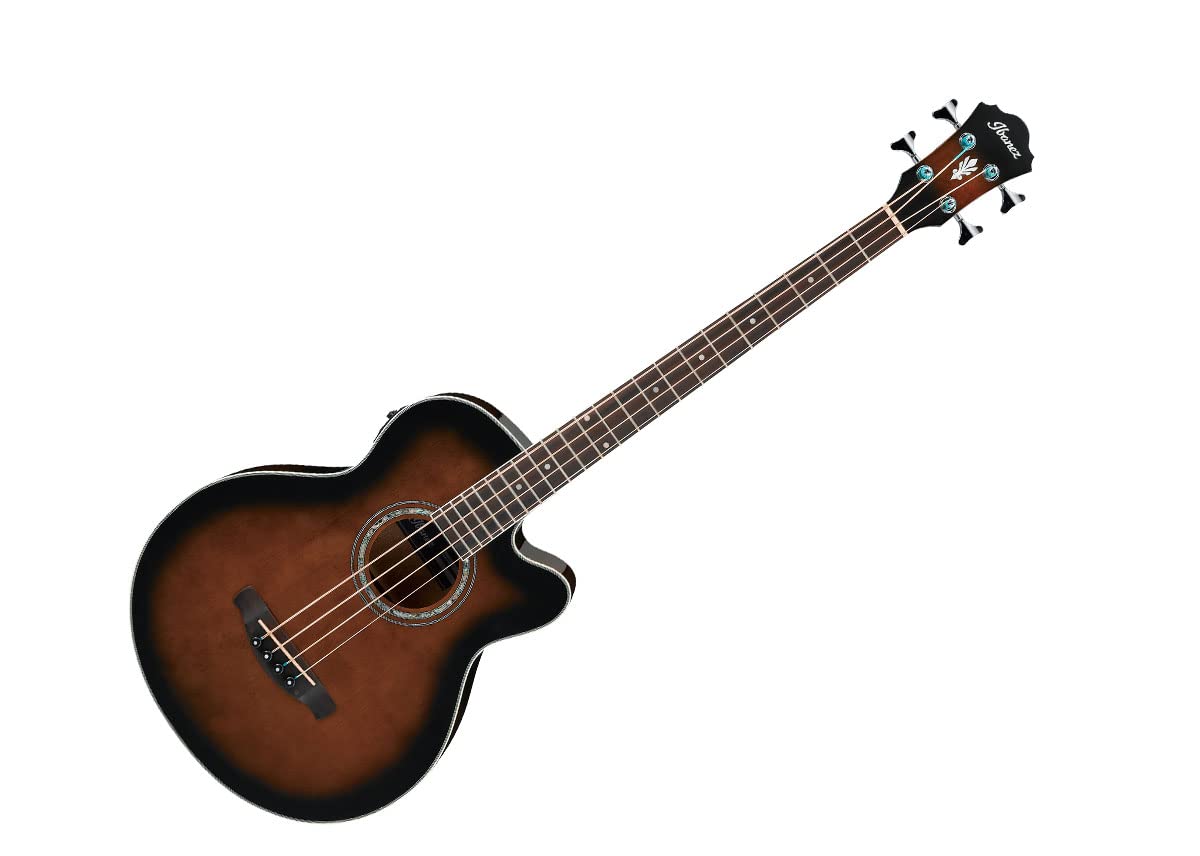 Amazon.com: Ibanez AEB10E Bajo Acústico-Eléctrico, Violín Oscuro
