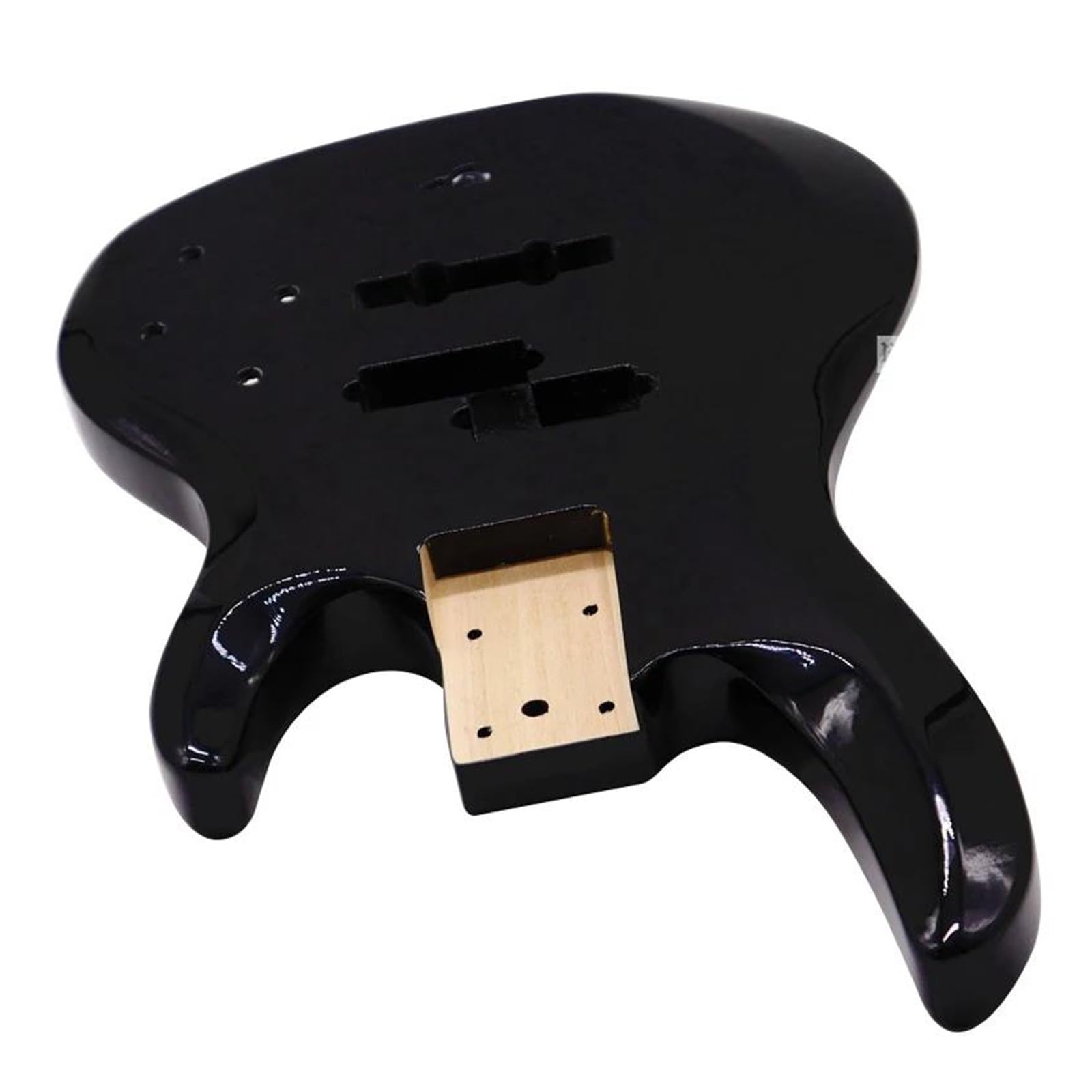 Amazon | ブラックカラーのポプラ材エレキベースギターボディ | ギター