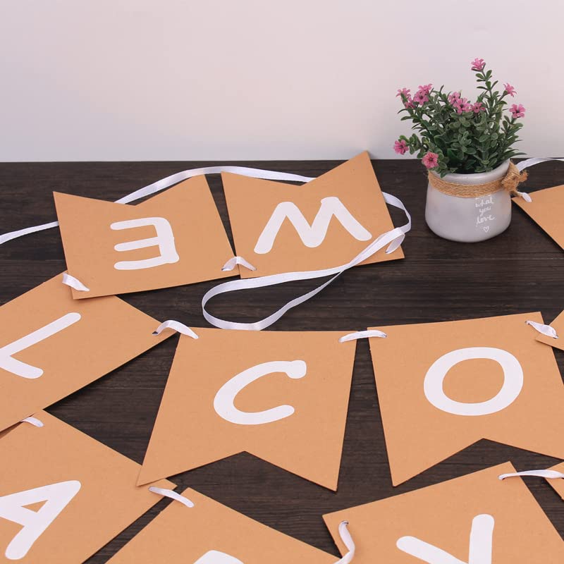 Amazon.co.jp: 【NOBONU】ガーランドWELCOMEBABYお誕生日ガーランド