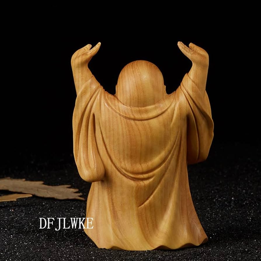 2326時代不明古い仏像⬛️韋駄天/勝負運⬛️木像木造置物御