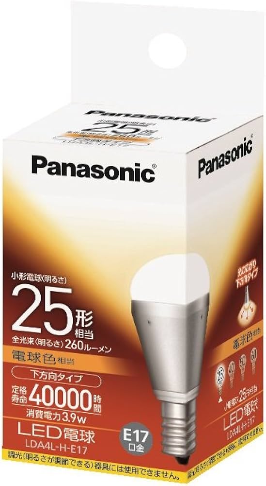 Amazon | パナソニック LDA4LHE17 | パナソニック(Panasonic) | LED