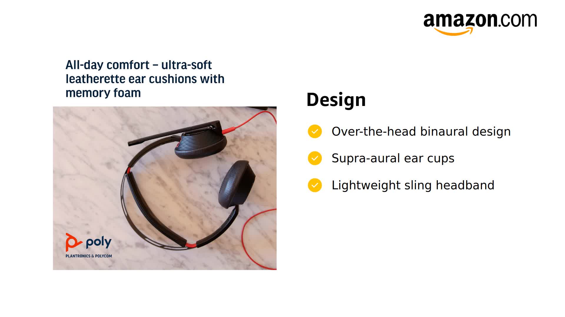 Amazon.com: Plantronics Blackwire C5220 Headset 207576-01 (Renewed