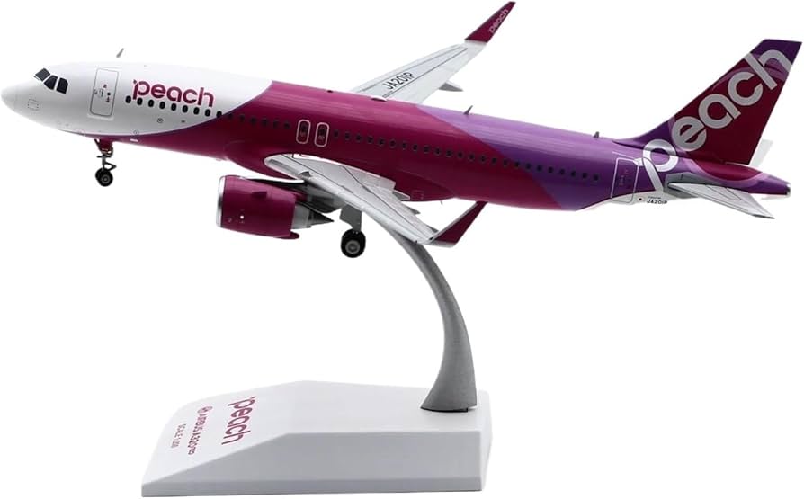 Amazon | 飛行機 模型 完成品 1:200 ピーチ航空エアバス A320neo