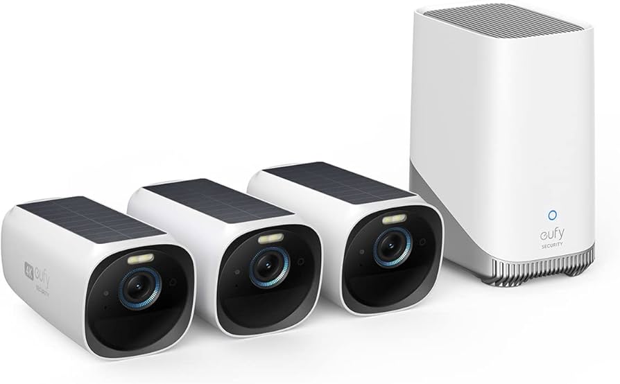 Amazon.com: eufy Security eufyCam S330(eufyCam 3) 3-Cam Kit