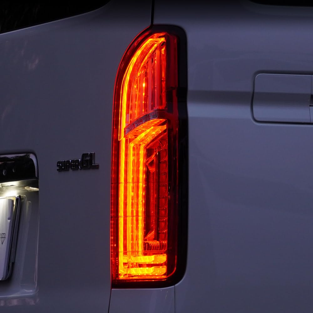 Amazon | 200系 ハイエース ダイヤモンド ファイバーLEDテールランプ 1