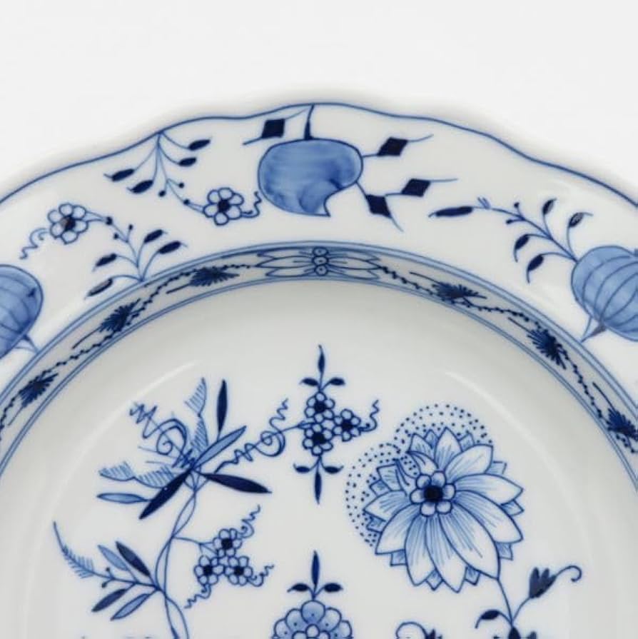 Amazon.co.jp: マイセン プレート□ブルーオニオン スーププレート