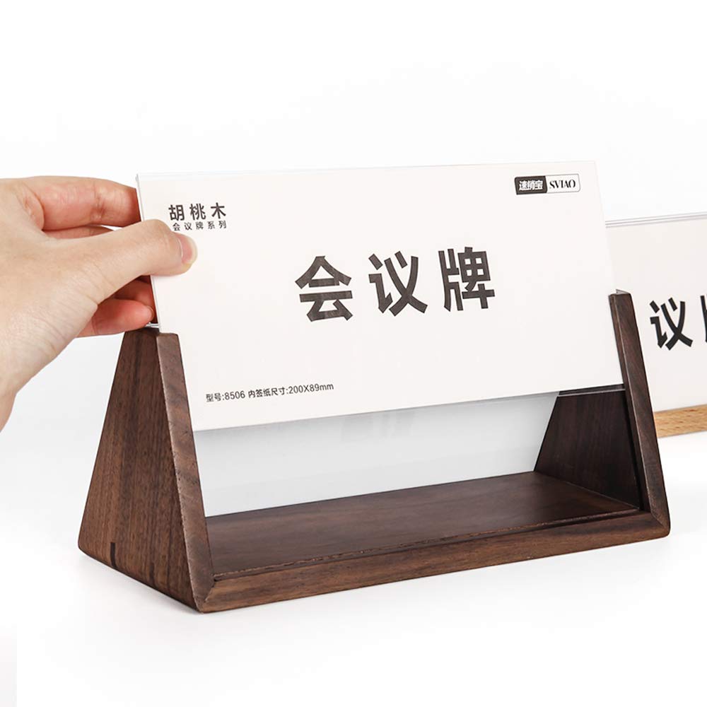 Amazon | Holyo 席札 会議用席札 名札立 カード立て 名前札 卓上名札