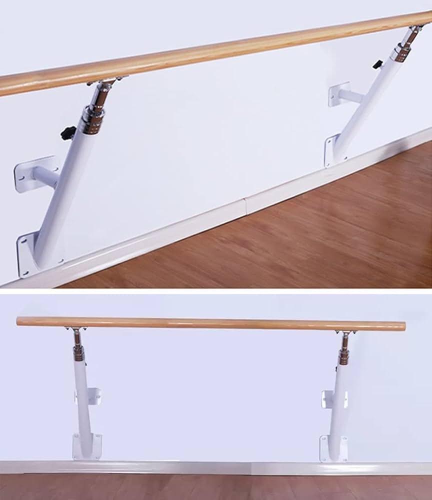 Amazon | バレエバー 壁掛けスチールバレエバー、高さ調節可能80-120cm