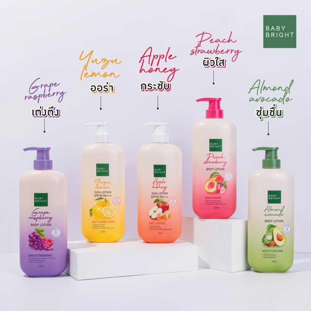 Amazon.com : Baby Bright Peach Strawberry Body Lotion SPF30 PA+++