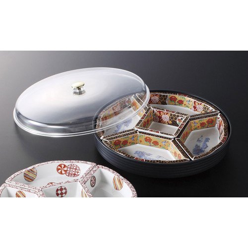 Amazon.co.jp: オードブル 古伊万里フード付回転オードブル [39 x 8cm