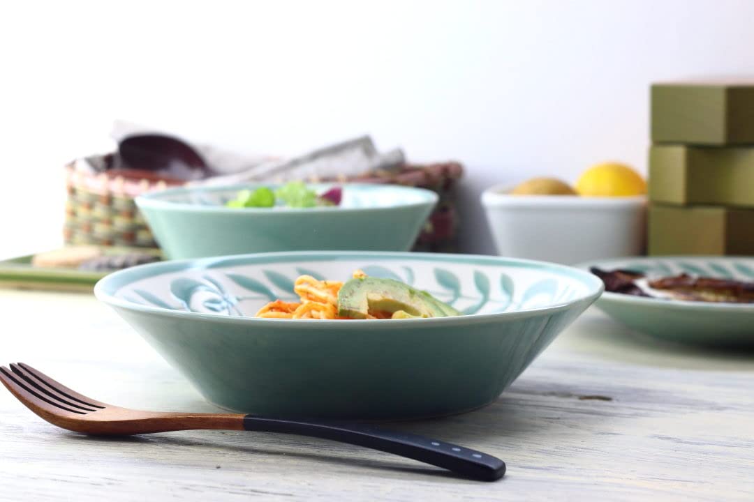 Amazon｜cerapockke 花つづり パスタ深皿 21.5cm 日本製 美濃焼 7.0深