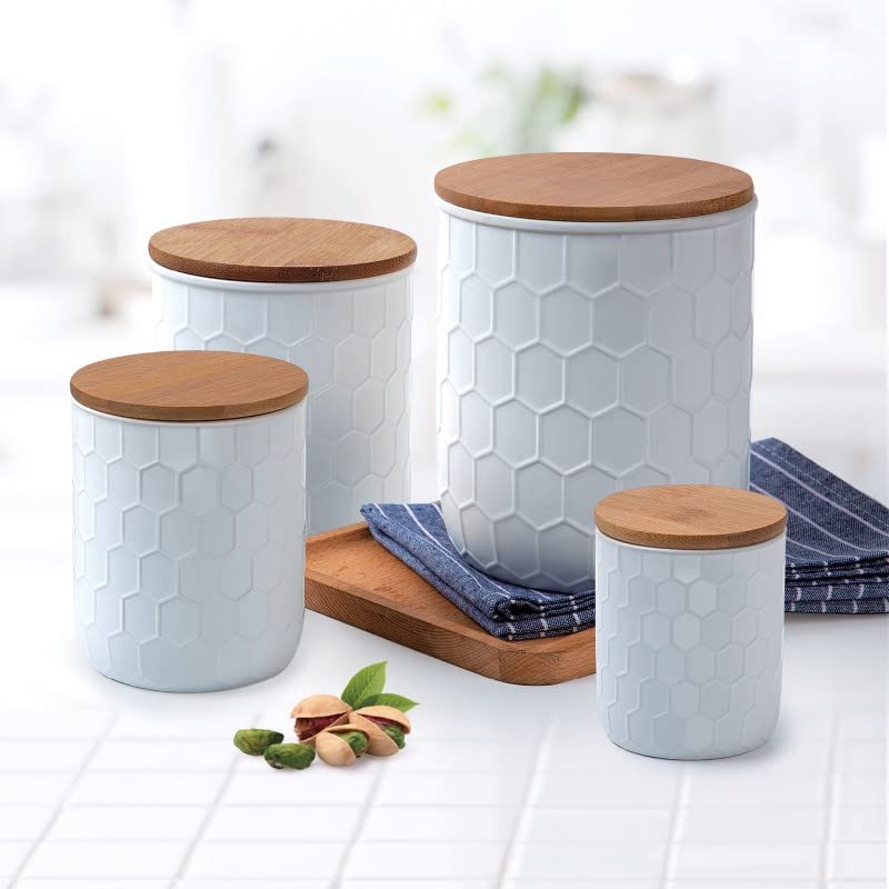 Amazon.com: Gourmet Edge 4 - Piece Ceramic Canister Set : Home
