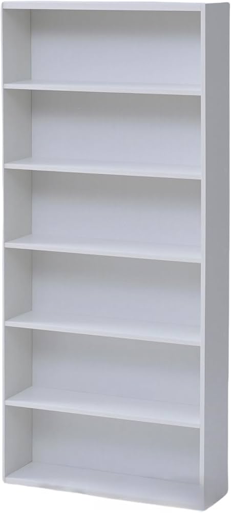 Amazon｜マンガぴったり 本棚カラーボックス 6段 幅59.5 奥行17 高さ