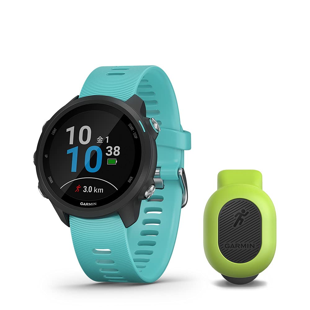 Amazon | GARMIN(ガーミン) ForeAthlete 245 Music Black Aqua