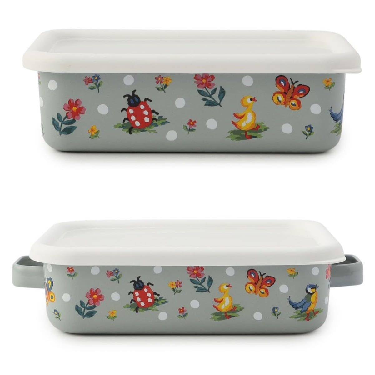 Amazon｜FEILER フェイラー ハイジドット ホーローコンテナ LサイズとM