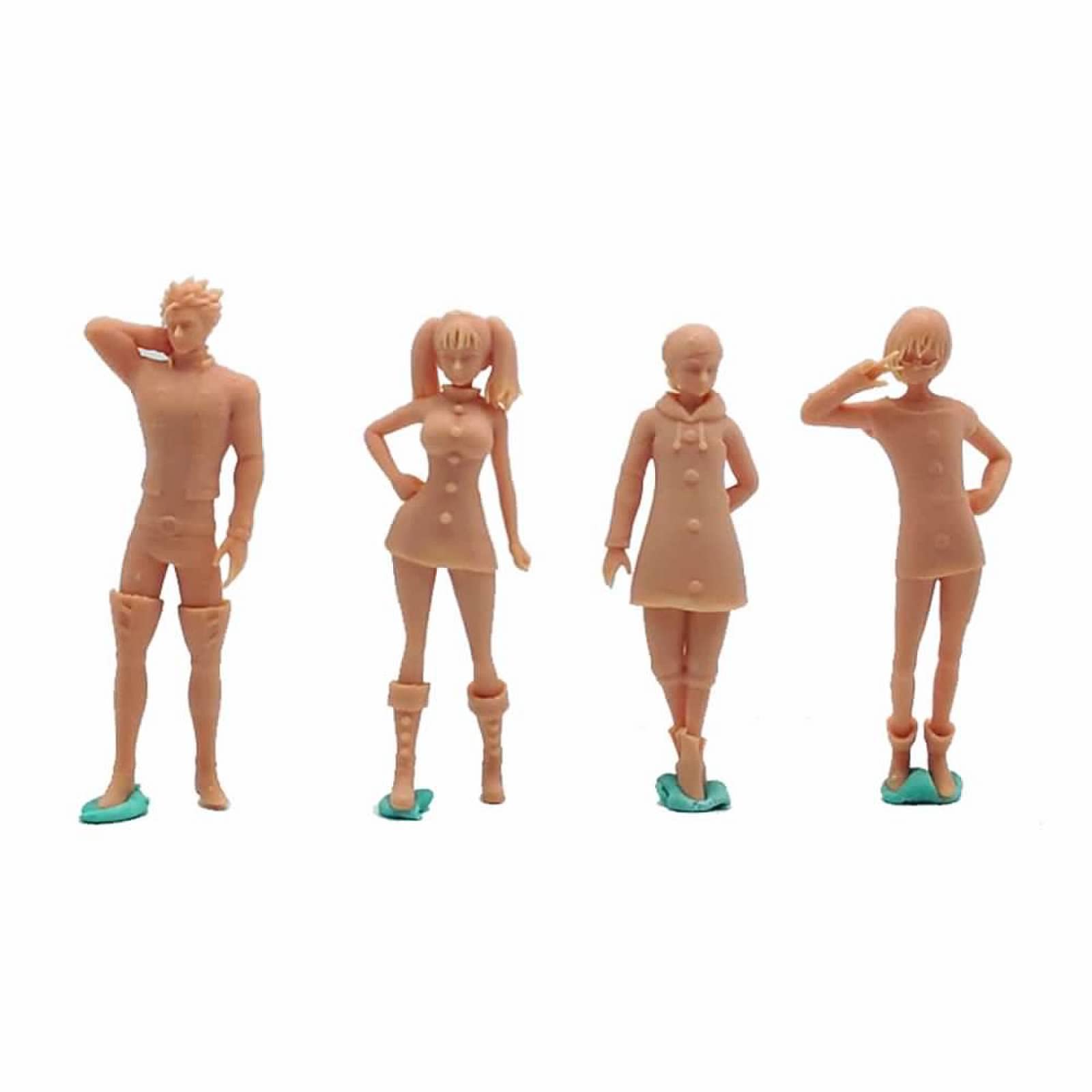 Amazon.co.jp: ZEDACAKAI 4個 1/64 フィギュアアニメ男性素敵なロリ