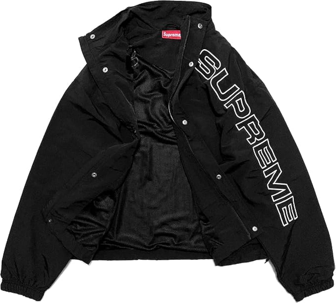 Amazon | [シュプリーム] メンズ スペルアウトロゴ刺繍トラック