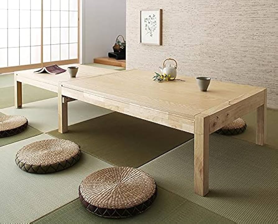 Amazon.co.jp: スライド伸縮 エクステンションリビングテーブル Elcua