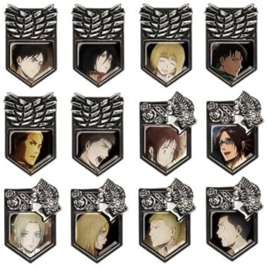Amazon.co.jp: 進撃の巨人 ピンズコレクション 全12種 : Hobbies