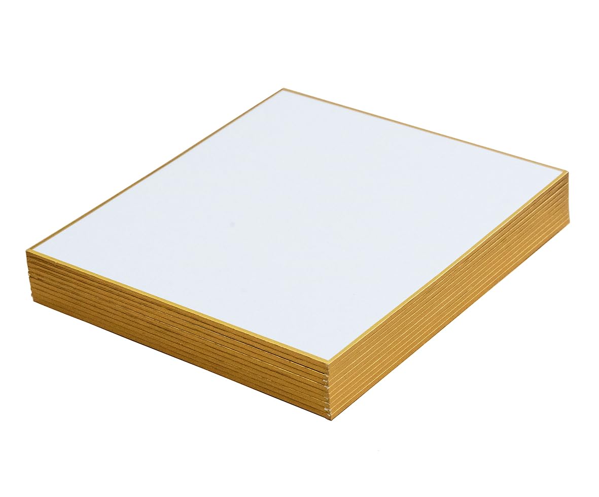 Amazon | 弘梅堂 ミニ色紙 1/4サイズ 寸松庵色紙 高級書画用 奉書紙