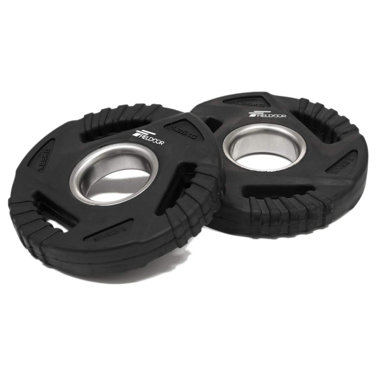 Amazon | FIELDOOR ラバー製 ダンベルプレート 1.25kg 2枚セット 50mm