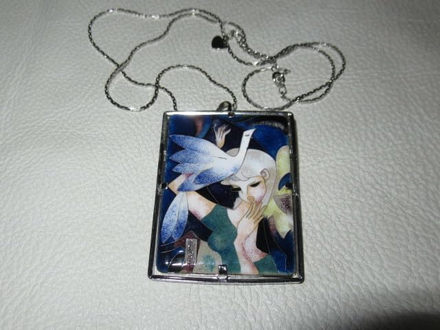 Amazon.co.jp: □ 1970年代 定価10万□東郷青児 美人図 七宝焼き