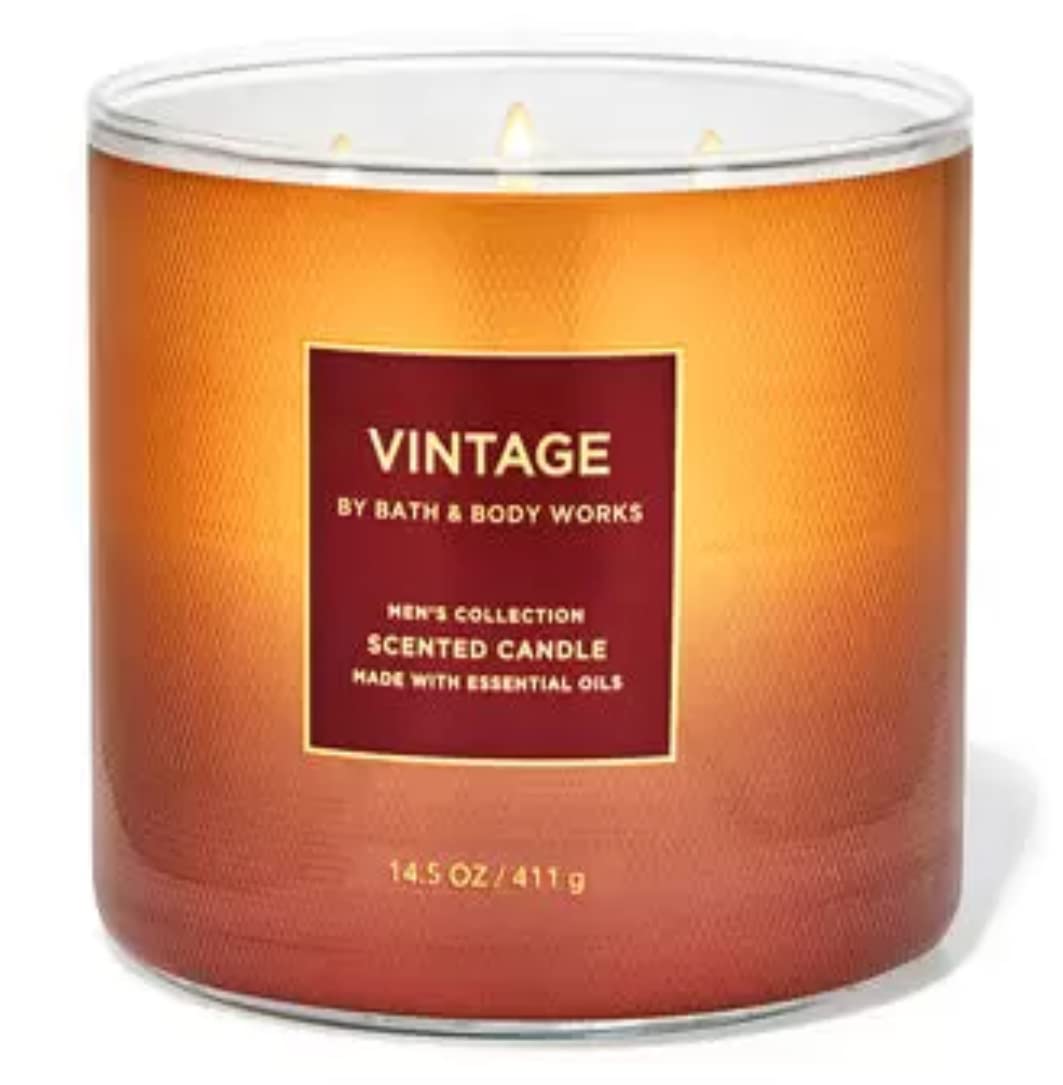 Amazon.com: Bath and Body Works 3 Wick Candle Set of 2 (Vintage