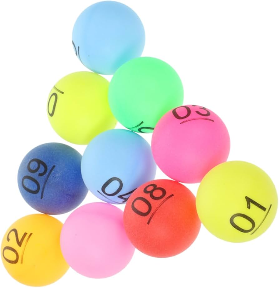 Amazon.co.jp: ビンゴ ボール カラー 抽選ボール 数字付き ナンバー