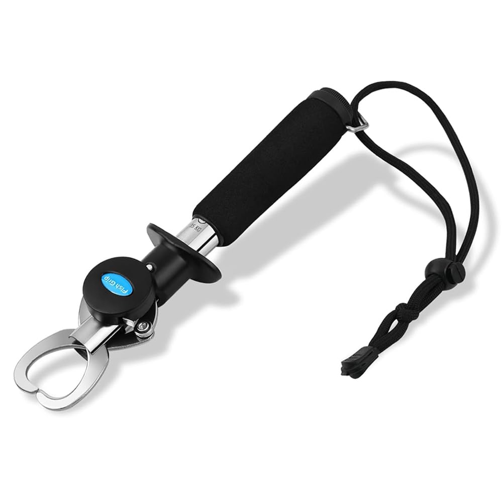 Amazon.co.jp: フィッシュグリップ 計量・巻尺付き 魚つかみ