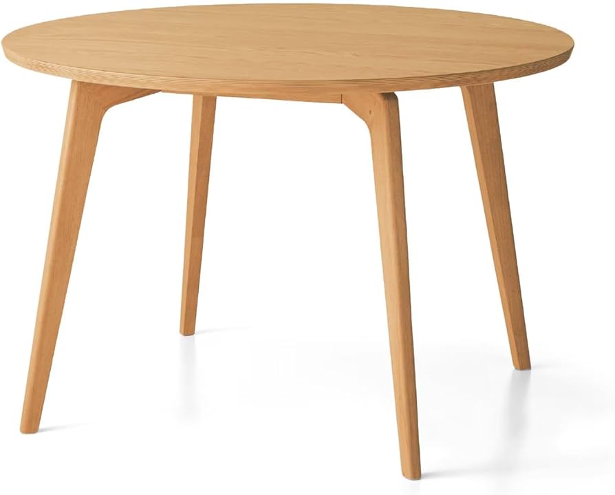 Amazon｜[ベルメゾン] ダイニングテーブル 集える 円形 丸 テーブル