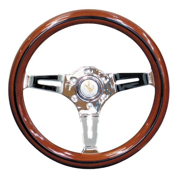 Amazon | 【ウッドタイプ】ウッドステアリング 35cm／ブラウン