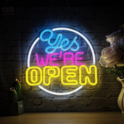 Amazon | Yes We are Openネオンサイン オープンサイン 店舗看板