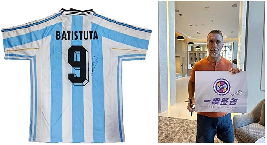 Amazon.co.jp: 証拠写真ありガブリエル バティストゥータ 直筆サイン