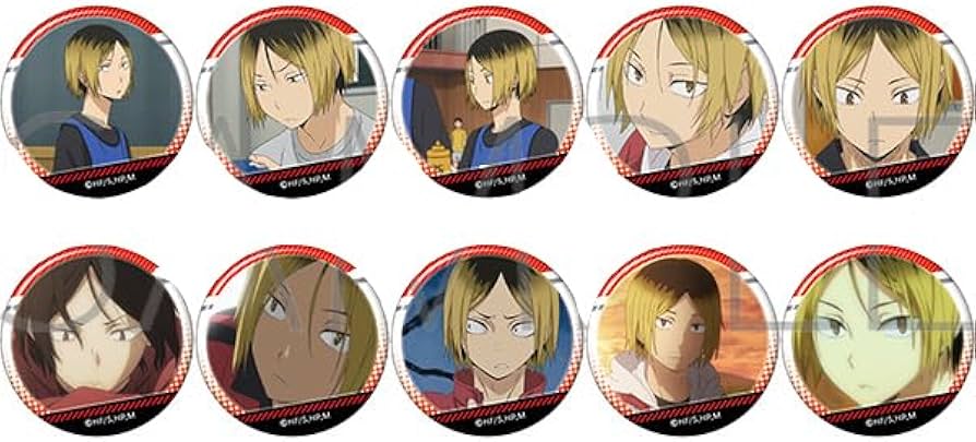 ハイキュー!! 孤爪研磨 くつろぎシリーズ いただきます 缶バッジ