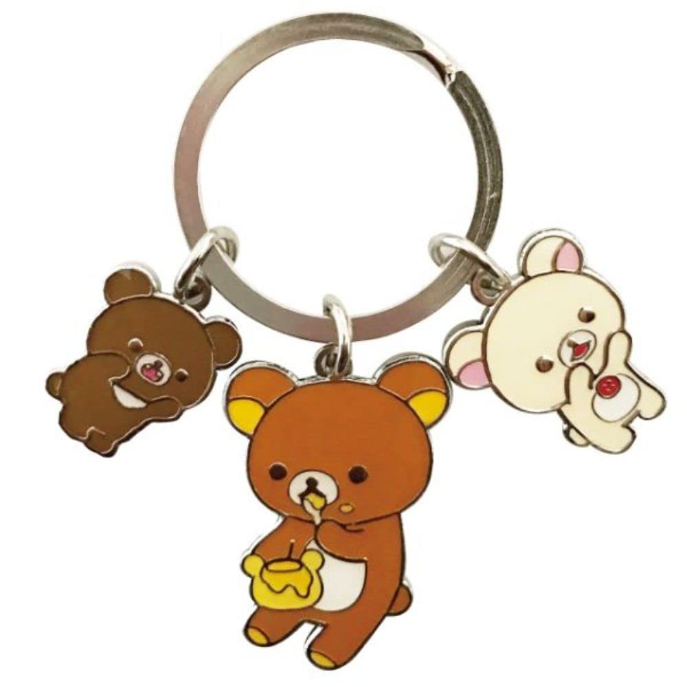 Amazon.co.jp: 牛久保工芸社 リラックマ 3連メタルキーチェーン