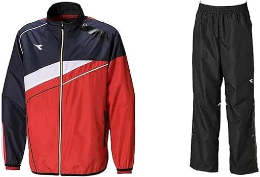 diadora ランニングウィンドブレーカー裏地付き防寒セットアップ